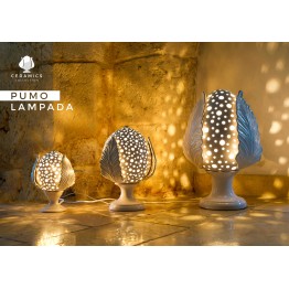 Pomo pumo lampada bianco